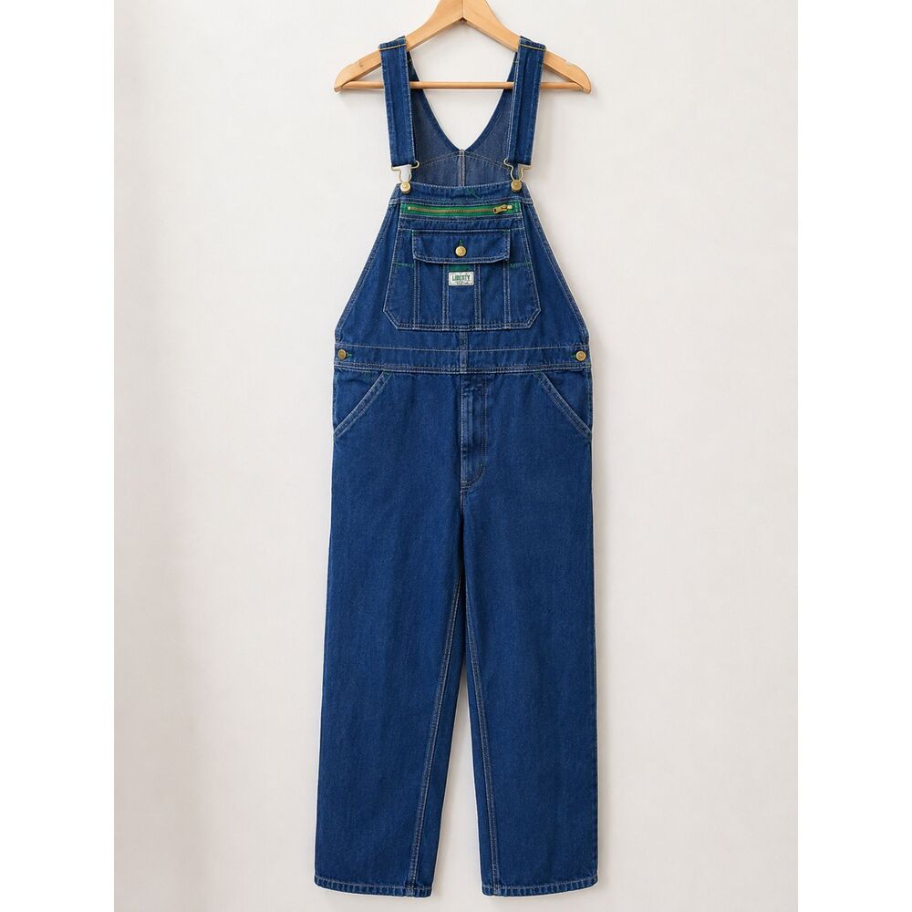Liberty Denim Bib Overalls Men's 34x32 Blue Carpenter Almost New